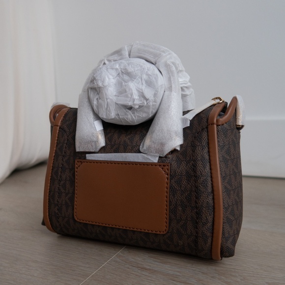 Michael Kors Carine Extra-Small Logo Satchel - Brown - Picture 3 of 4